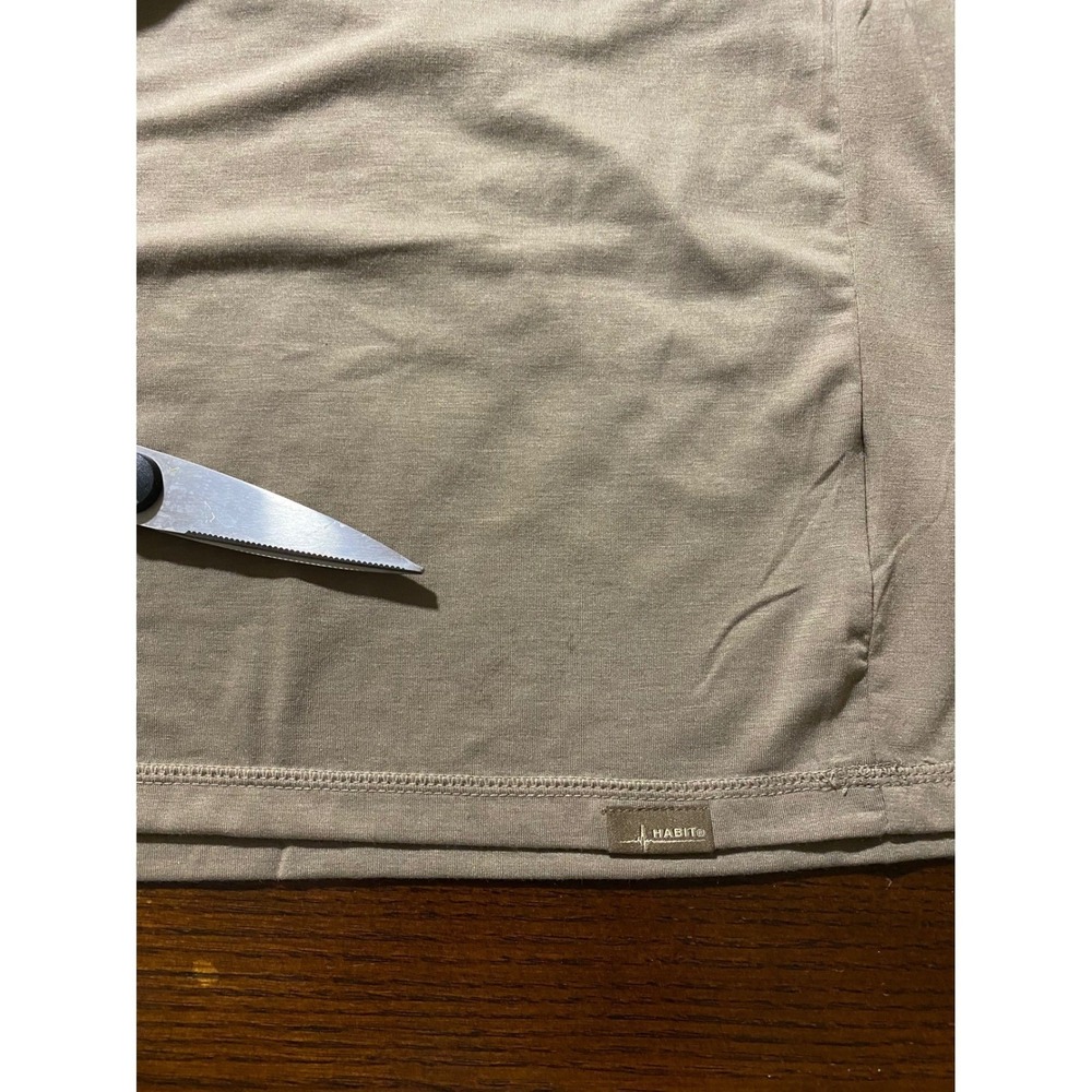 Habit Mens Desert Taupe Lightweight Bamboo Rayon Hoodie Long Sleeve size Medium - Picture 10 of 12